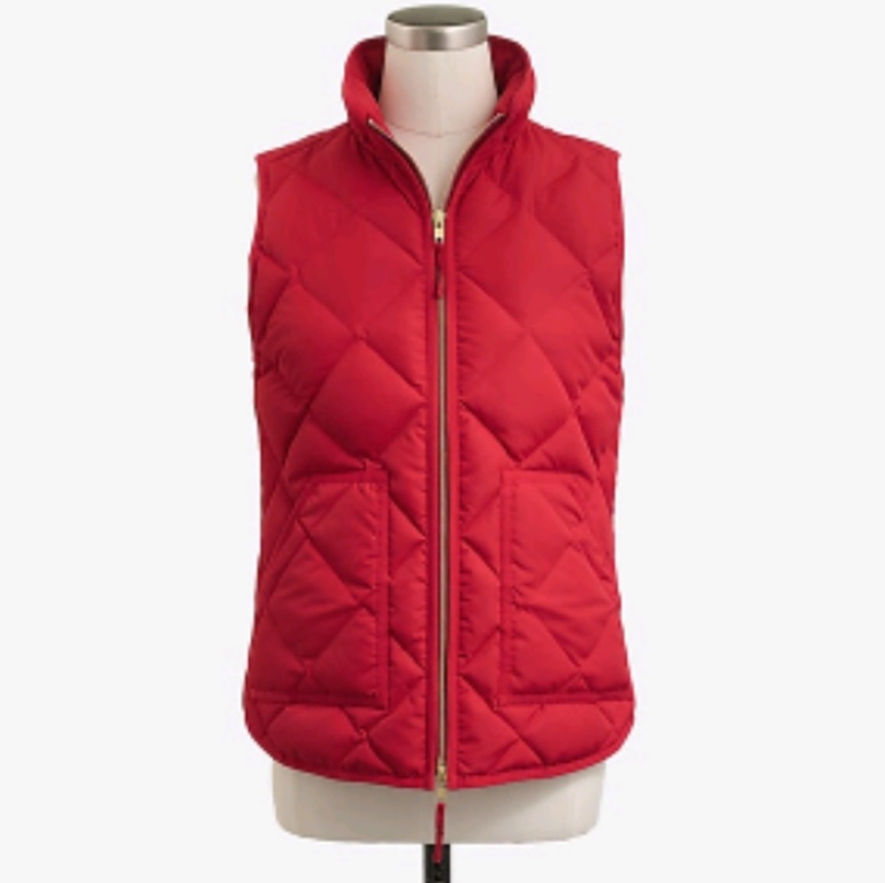 **SOLD** Red J Crew Vest